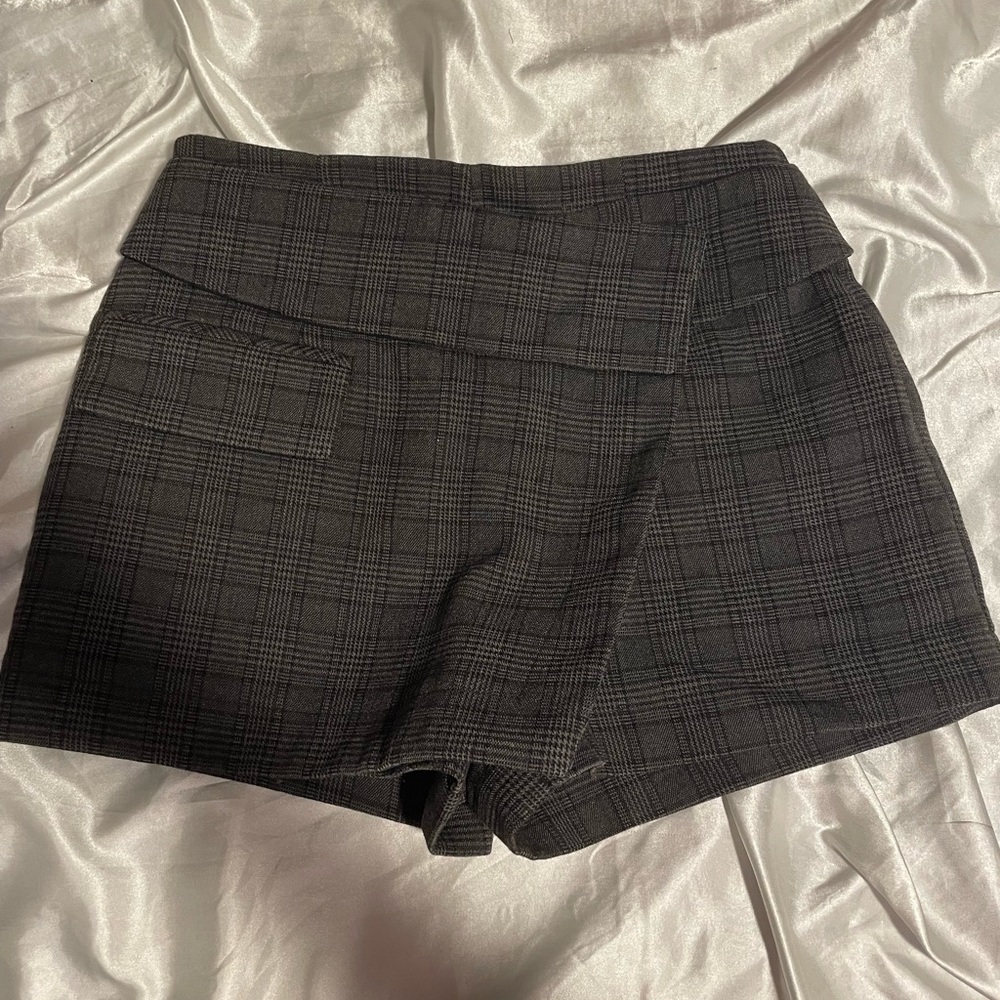 Plaid Grey Skort